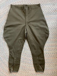Vtg 40s Mens Riding English Equestrian Wool Pants by M J Molstad Co NOS 39 X 32 - Picture 1 of 9