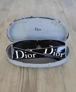 Vintage CHRISTIAN DIOR Sonnenbrille Logo CD Brille schwarz weiß YM6 by GALLIANO - Bild 1 von 10