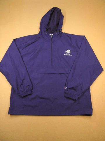 TCU Horned Frogs Windbreaker Men Extra Large Purple Champion 1/4 Zip Pullover Cover