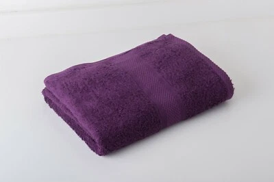 BAY COTTONS LTD 12 Aubergine Luxury 100% Egyptian Cotton Hairdressing Salon Towels 50x85cm