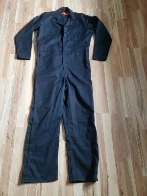 Mens  Red Kap Long Sleeve Coveralls Black 42-LN Made in USA - Image 1 of 4