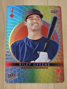 2022 Oberdeck Goodwin Champions Spielkarte Riley Greene - Bild 1 von 2