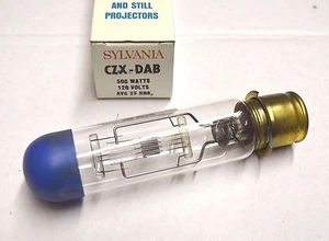 CZX DAB 500W 120V T10 Photo Projection LIGHT BULB LAMP Projector SYLVANIA 72405 - Picture 1 of 3