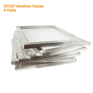 6er-Pack Aluminium Siebdruck Rahmen 23x23 Zoll 20N/cm Spannung 110 Netz weiß - Bild 1 von 6