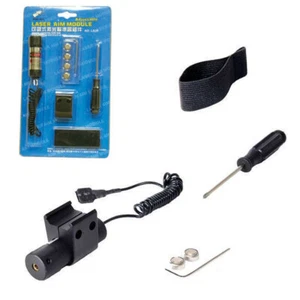 Metal Adjustable Red Laser Sight Pointer For Airsoft RIS Railed Rifle Pistol - Picture 1 of 1