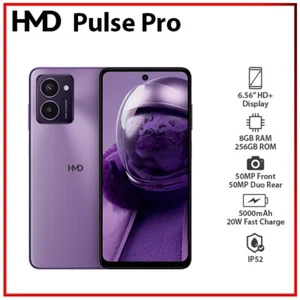(New) HMD Pulse Pro 8GB+256GB PURPLE Unlocked Dual SIM Android Mobile Phone - Afbeelding 1 van 5