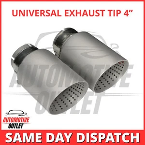 2 PUNTAS DE ESCAPE AKRAPOVIC 4" SALIDA ARENA CHORRO UNIVERSAL ASTILLA ACERO INOXIDABLE - Imagen 1 de 13