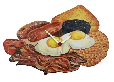 LARKRISE DESIGNS Reloj Desayuno Inglés Completo - Reloj Desayuno Inglés - Reloj Café - FD12C