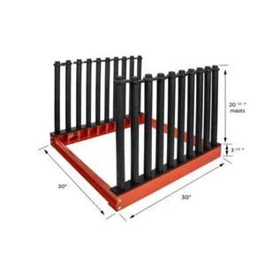 Windshield Rack 9-Slot Heavy Duty WR-9 Powder Coated Steel, Holds 9 Windshield - Bild 1 von 1