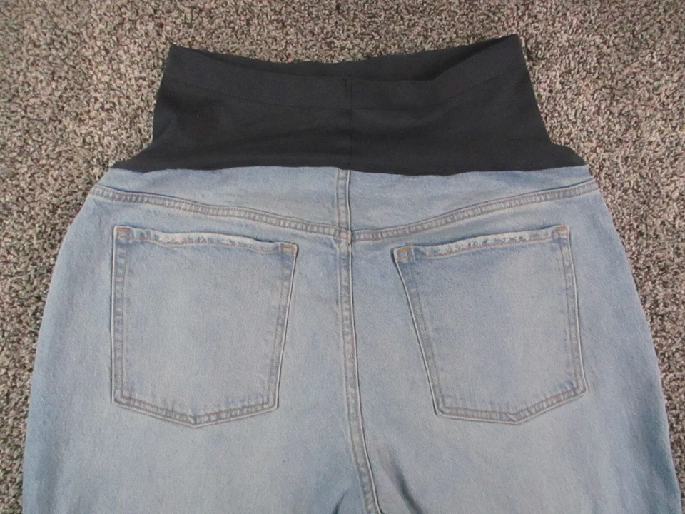 Old Navy Maternity Jeans Womens 14L LONG Blue Denim Pull Up Secret Belly 34x30 - Image 1 of 4