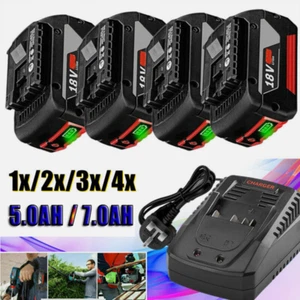 2x 5.0Ah Battery for Bosch 18V Professional BAT618 BAT609 BAT620 GBA GSR GSB 7AH - Bild 1 von 24
