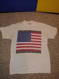 Vintage 1989 Rolling Stones Steel Wheels North American Tour Concert T-Shirt,XL