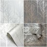 Tapete Vlies Barock Metallic Grau Silber 32602
