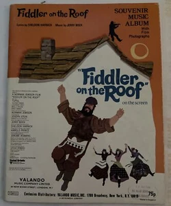 Fiddler on the Roof Sheldon Harnick Jerry Bock Souvenir Music Album 1971 SHD11 - Picture 1 of 12
