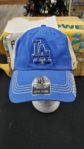 NWT LA LOS ANGELS DODGERS LOGO ADJUSTABLE STRAP CAP HAT '47 47 BRAND FORTY SEVEN - Picture 1 of 4