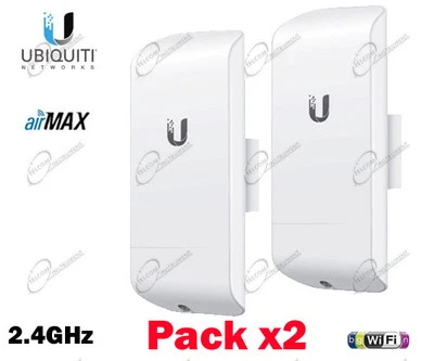 Kit Ubiquiti Nanostation LOCO M2 per ponte Wi-Fi - Immagine 1 di 4
