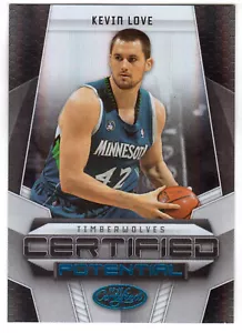 2009-10 CERTIFIED POTENTIAL #9 KEVIN LOVE BLUE #20/50 - Picture 1 of 1