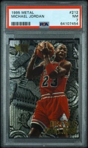 Tuercas y pernos Metal Michael Jordan 1995 #212 PSA 7 casi nuevo - Imagen 1 de 3