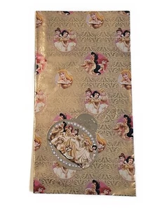 Disney Prinzessinnen Wickelpapier & Etikett Metallic Gold Papier 50 cm x 70 cm - Bild 1 von 1