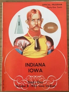1955 Iowa vs. Indiana Football Programm - Bild 1 von 2