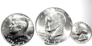 United STATES-USA (Bicentenary-3 COINS) 1976 - Picture 1 of 7