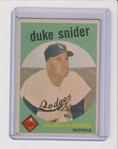 1959 TOPPS #20 DUKE SNIDER IN VG/EFX CONDITION - LOS ANGELES DODGERS - Picture 1 of 1