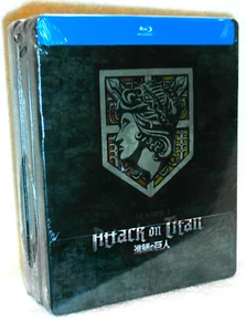 Attack On Titan Season 1 2 3 Complete STEELBOOK Collection (Blu-ray 2024) NEW - Picture 1 of 6