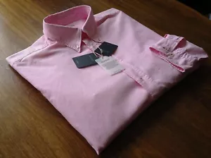Camisas informales para hombre talla 2XL ajustadas rugger rosa vintage NUEVAS - Imagen 1 de 11
