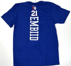 Joel Embiid Shirt Philadelphia 76ers Mens Medium Playmaker Sixers NBA Playoff - Picture 1 of 12
