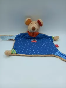 Sigikid Schmusetuch Maus Picco Kuscheltuch Baby Schnuffeltuch blau beige - Bild 1 von 7