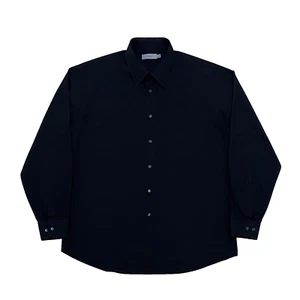 MARKS & SPENCER M&S Shirt Mens Size XL Black Long Sleeve Smart Formal - Picture 1 of 23