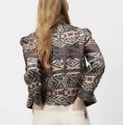 Zara Aztec Tweed Wool Southwestern Boho Isabel marant Jacket Blazer Size L 12