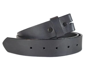 Made in USA - Replacement Leather Belt Strap - Black - Picture 1 of 3