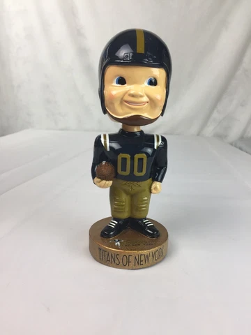 New York Titans 1960-62 ( New York Jets) Bobblehead Figure 8” NWOB Cover