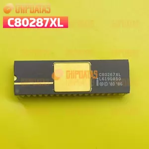 1 STCK. Neu Intel C80287XL DIP-40 Mathe Co-Prozessor - Bild 1 von 1