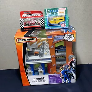 LOT OF 3 Matchbox Garage Adventure Set 1993 Grand National & NFL 1990 RAMS NEW - Picture 1 of 17