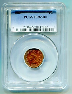 1883 Indian Cent PR-65 BN PCGS Certified - Picture 1 of 4