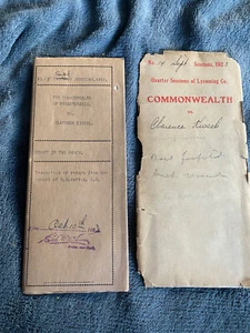 Lycoming Court Indictment Transcript 1923 Clarence Kissel Dynamite threat - Picture 1 of 5