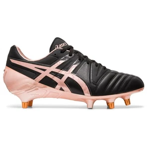 ASICS Mens Black & Pink Gel-Lethal 5 I.E Rugby Boots UK 9 NEW - Picture 1 of 5