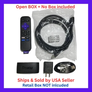 Roku Express 4K HD Kit Simple Remote Streaming Player Premium HDMI Cable 3940X2 - Picture 1 of 8