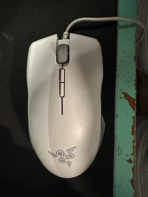 Razer Lancehead Tournament Edition Wired Optical Mouse Mercury White Tested RGB  - Image 1 of 2