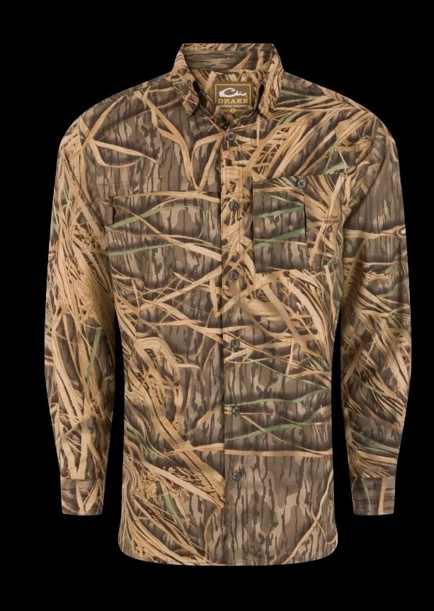 Drake Waterfowl Flyweight 8 Shot Long Sleeve Shirt New With Tags 3x - Image 1 of 4