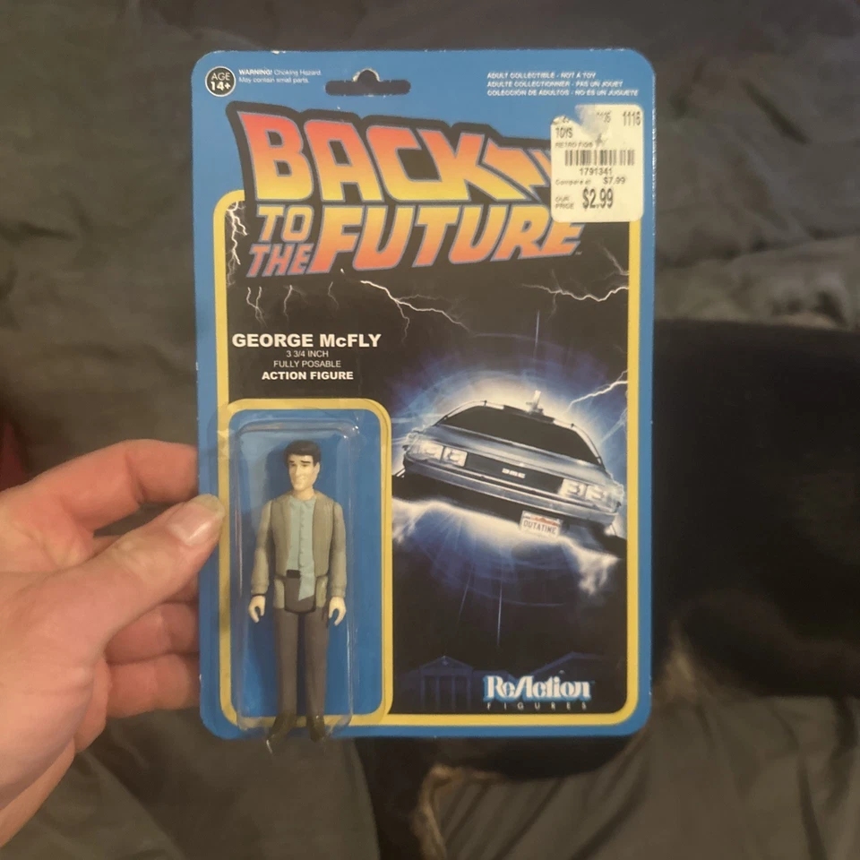 Figura de acción Regreso al futuro GEORGE MCFLY 3,75" Funko Reaction Foto 1 de 2