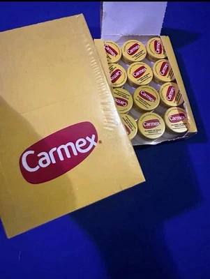 Bálsamo labial Carmex 0,25 oz paquete de 12 sellado en embalaje de plástico de fábrica Foto 1 de 3