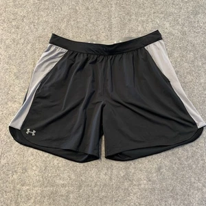 Under Armour Shorts Mens XXL Black Pockets Basketball Soccer Running Gym - Picture 1 of 14