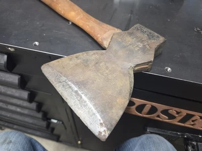 TRUE TEMPER KELLY WORKS - HECHO A MANO - Hacha de hacha de corte ancha OG KELLY MANGO Foto 1 de 4