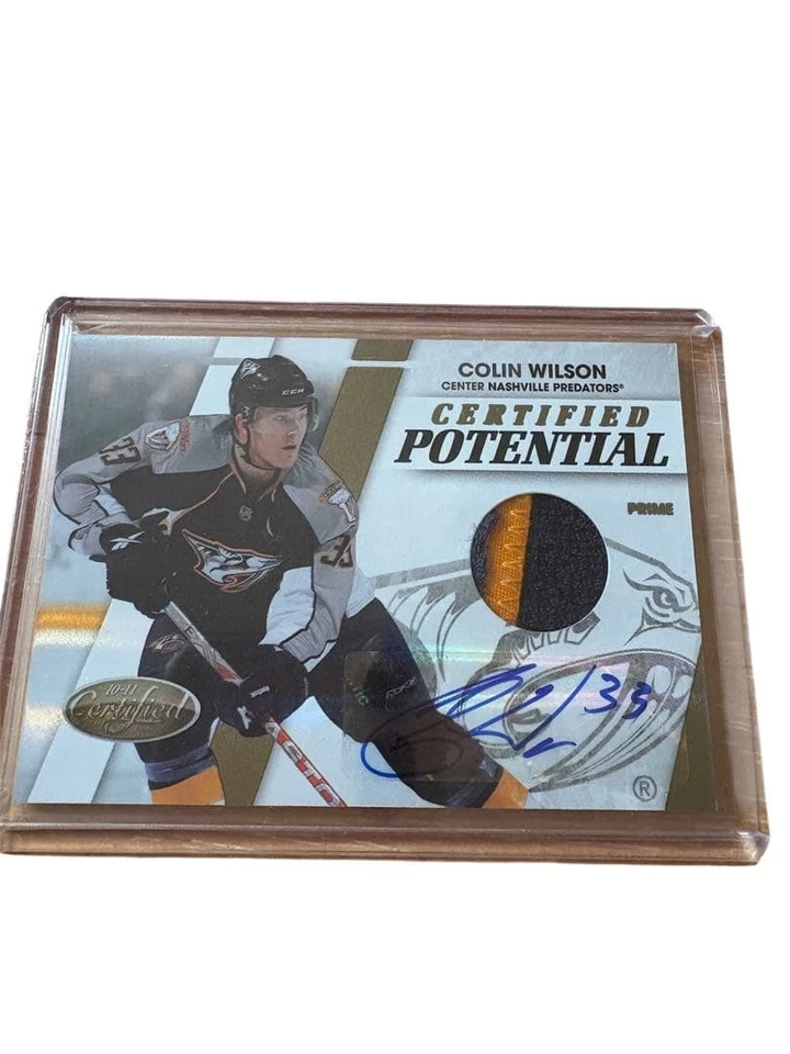 Colin Wilson 2010-11 Certified Potential Auto Patch 1/1 NHL Trading Card - Image 1 of 3
