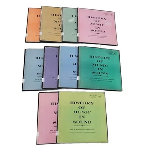 RCA Victor History of Music in Sound 10 Volume Box Set Vinyl Records LM Series - Picture 1 of 7