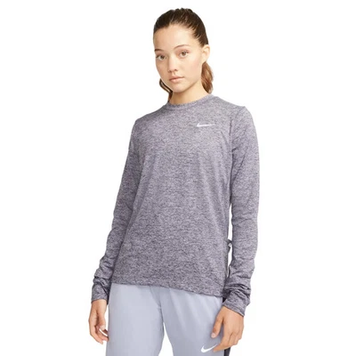 Nuevo con etiquetas Nike Mujer Dri-FIT Element Correr Crew Pullover CU3277-084 Mediano Foto 1 de 3