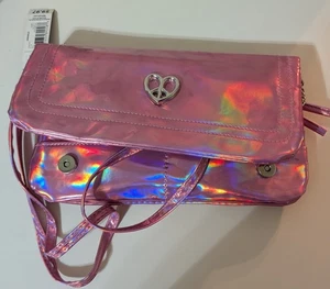 *NUEVO* Cartera/Cartera Bonito Corazón Rosa con Etiqueta 9" x 5"  - Imagen 1 de 9